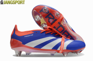 Giày sân cỏ tự nhiên Adidas Predator Elite Tongue SG xanh đỏ