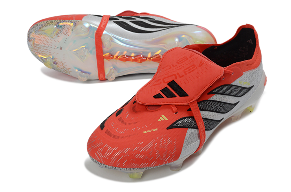 Giày sân cỏ tự nhiên Adidas Predator Elite Tongue FG đỏ - Image 3