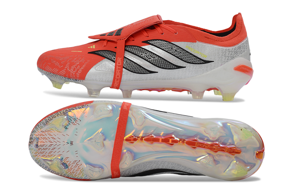 Giày sân cỏ tự nhiên Adidas Predator Elite Tongue FG đỏ - Image 2