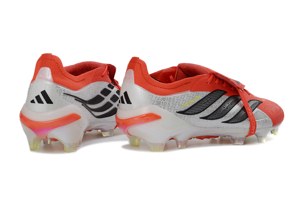 Giày sân cỏ tự nhiên Adidas Predator Elite Tongue FG đỏ - Image 4